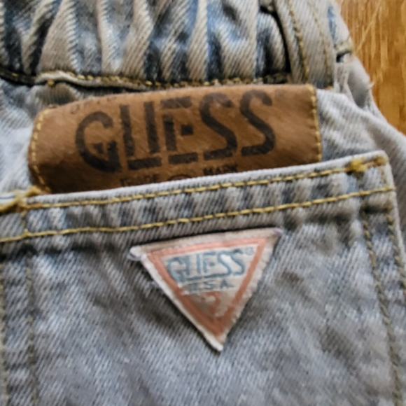 Vintage Baby Guess Light Wash Blue Jeans Size 4 Years - Picture 3 of 9